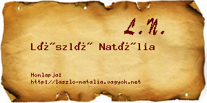 László Natália névjegykártya
