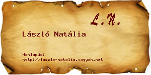 László Natália névjegykártya