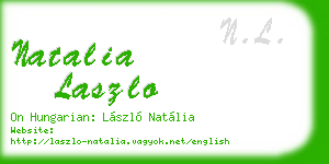 natalia laszlo business card